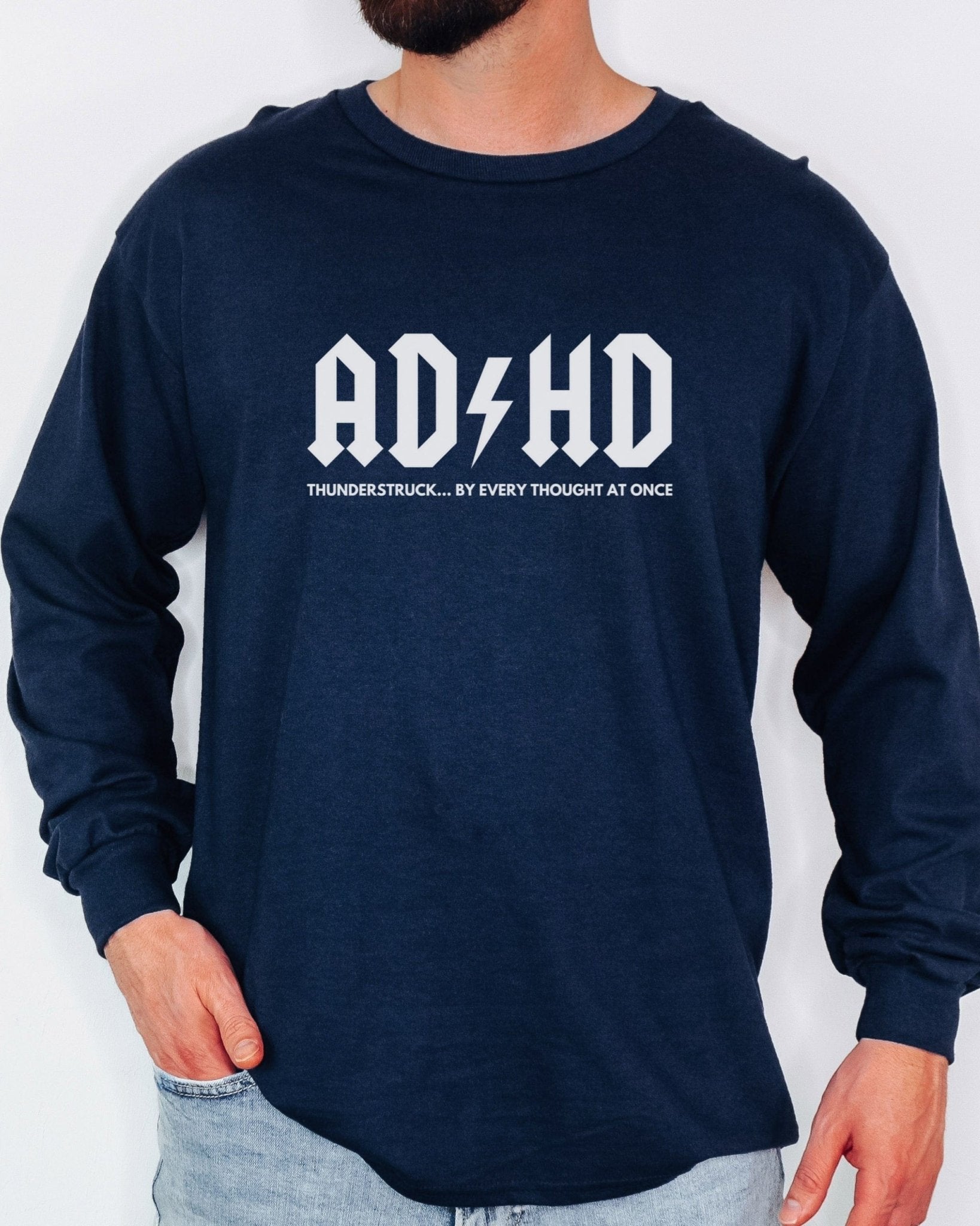 Autism Long - sleeve - AD/HD Thunderstruck Long Sleeve T-Shirt - Daily Bloom