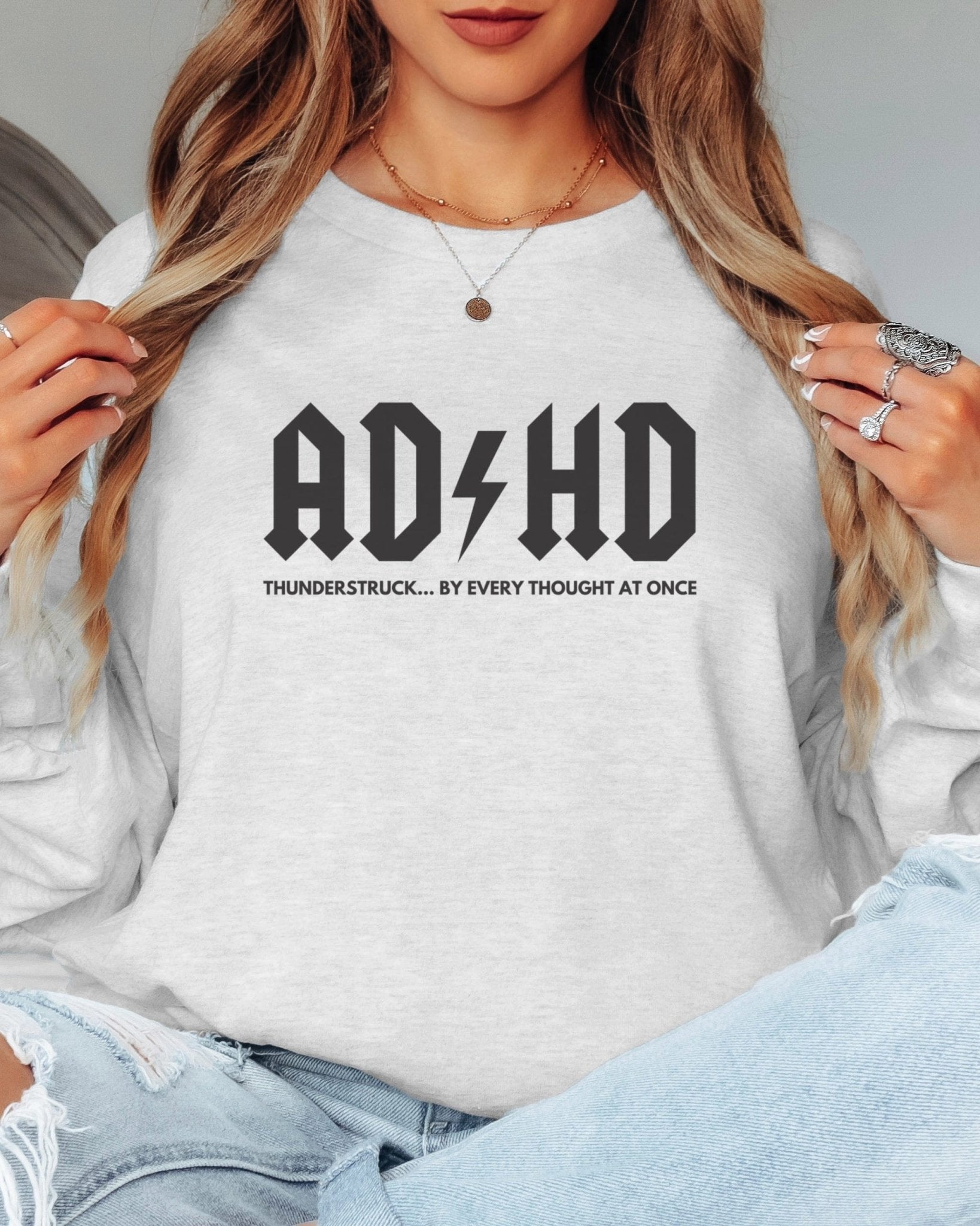 Autism Long - sleeve - AD/HD Thunderstruck Long Sleeve T-Shirt - Daily Bloom