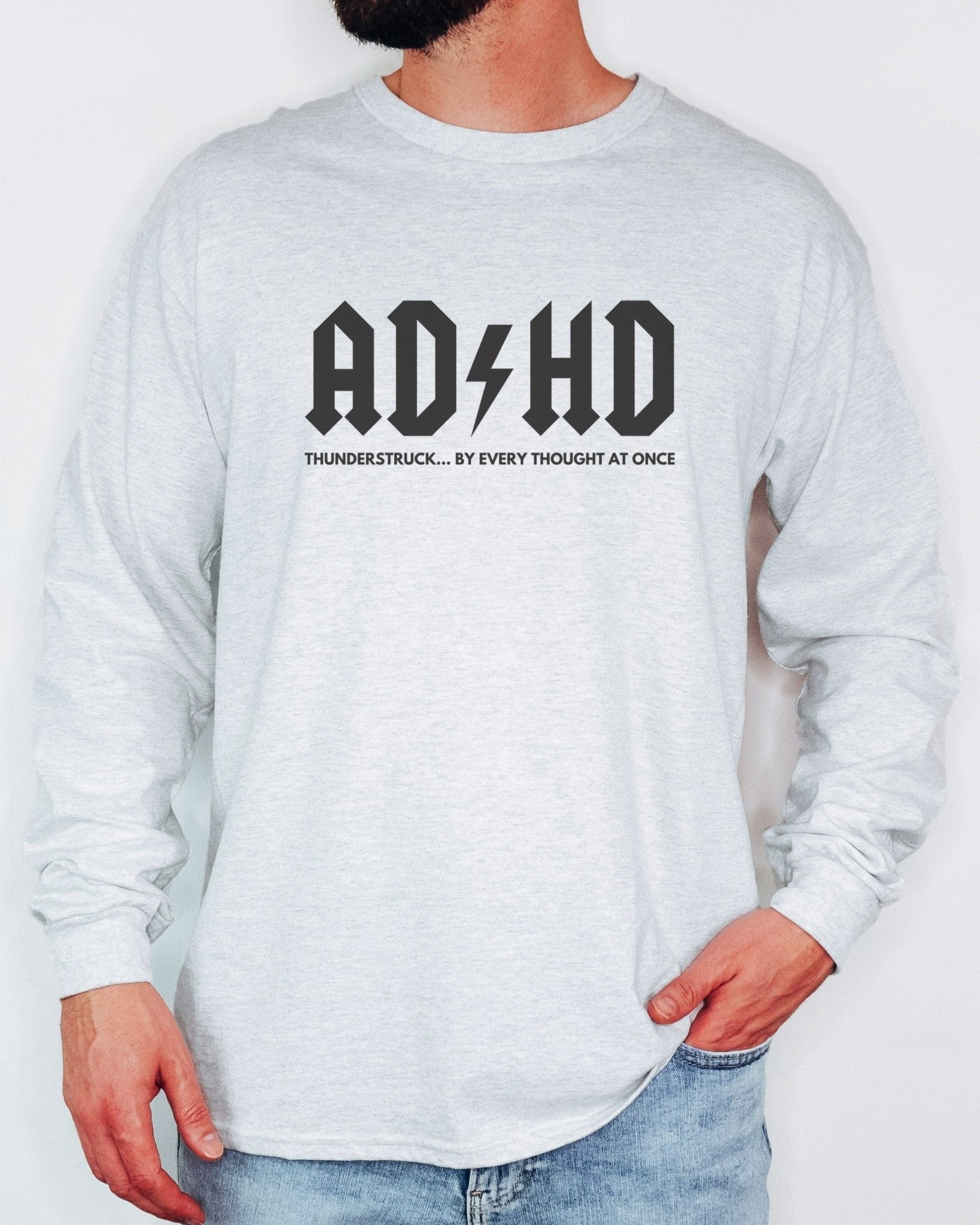 Autism Long - sleeve - AD/HD Thunderstruck Long Sleeve T-Shirt - Daily Bloom