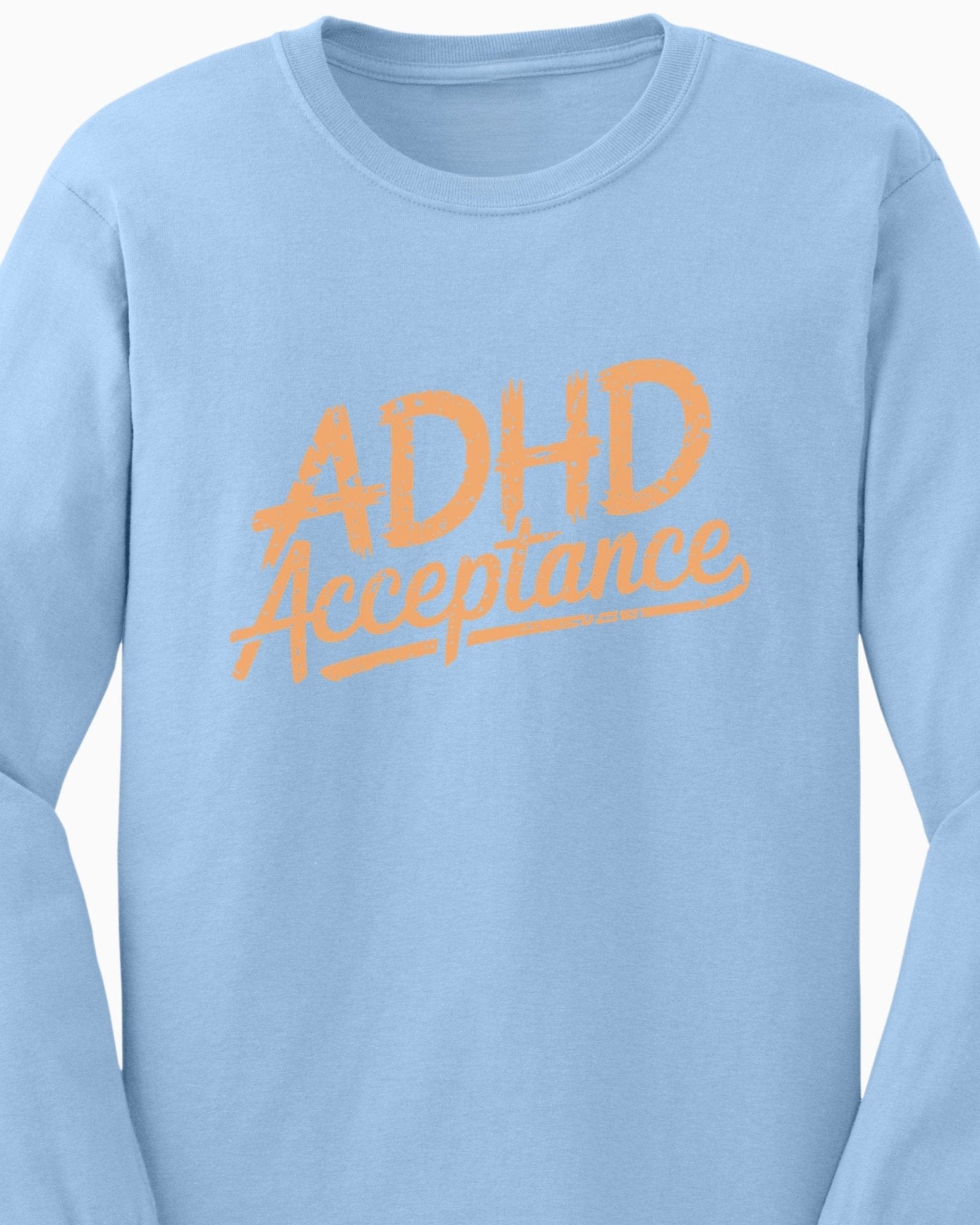 Autism Long - sleeve - ADHD Acceptance Grunge Style Long Sleeve T-Shirt - Daily Bloom