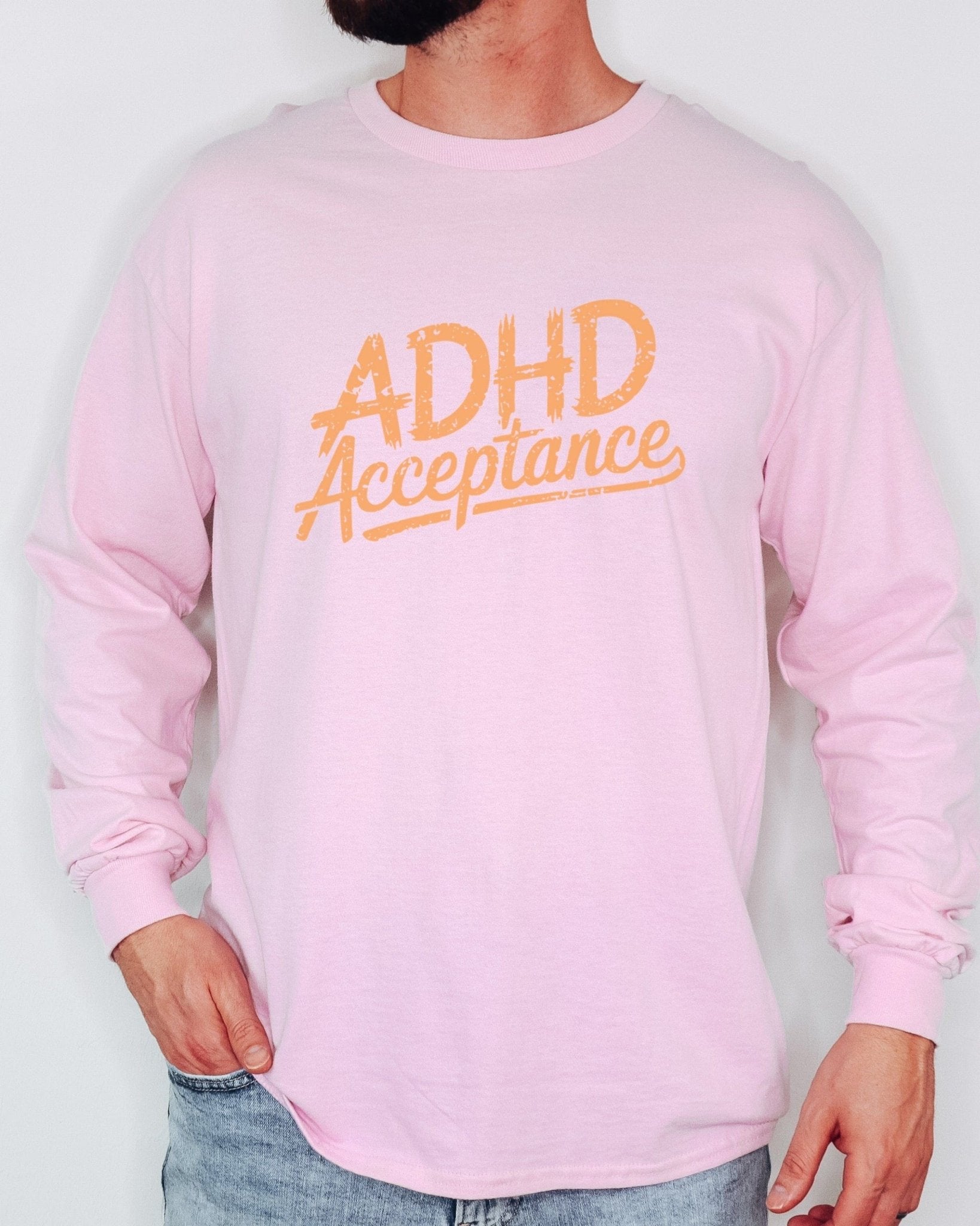 Autism Long - sleeve - ADHD Acceptance Grunge Style Long Sleeve T-Shirt - Daily Bloom