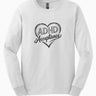 Autism Long - sleeve - ADHD Acceptance Love Heart Sketch Long Sleeve T-Shirt - Daily Bloom