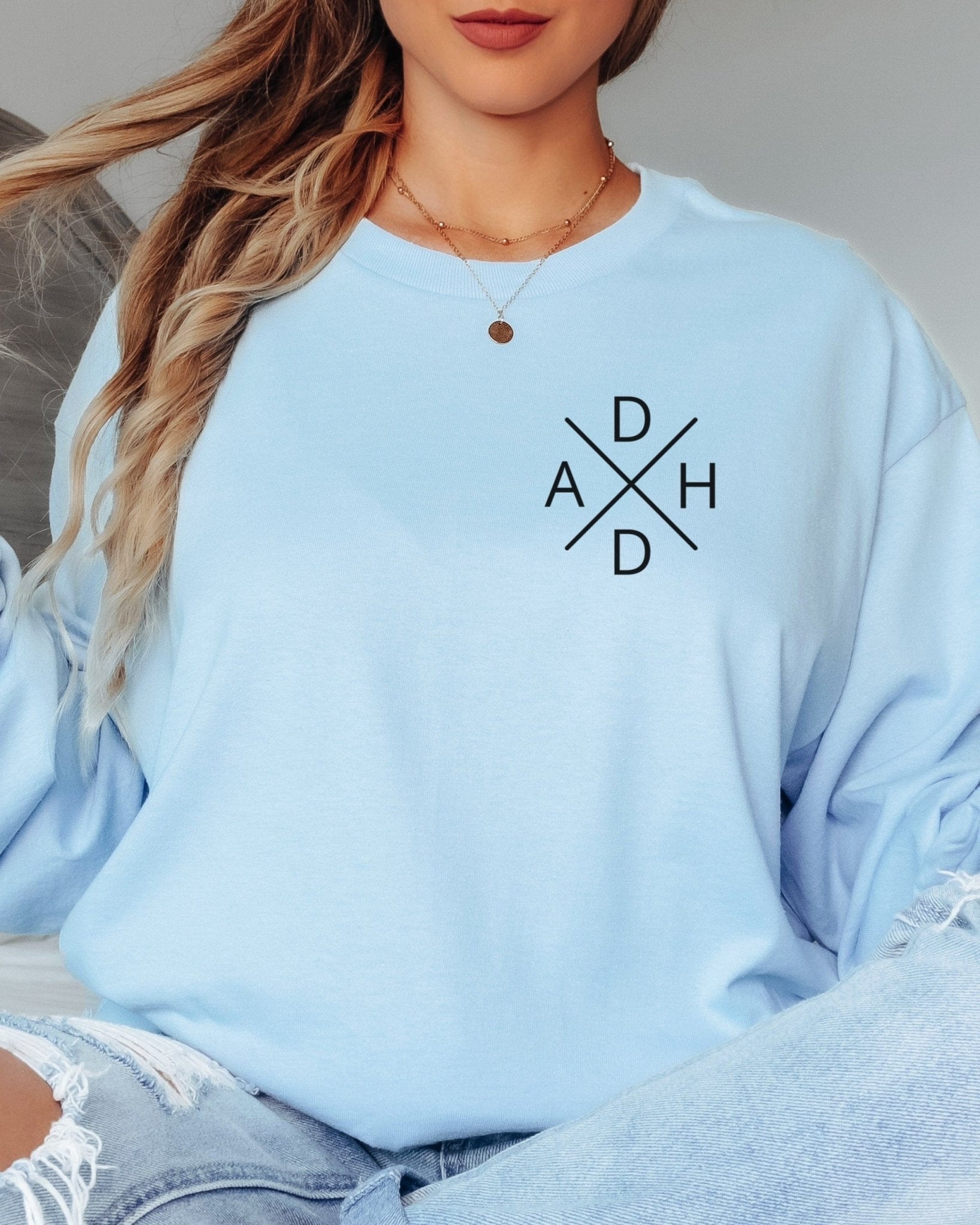 Autism Long - sleeve - ADHD Cross Long Sleeve T-Shirt - Daily Bloom
