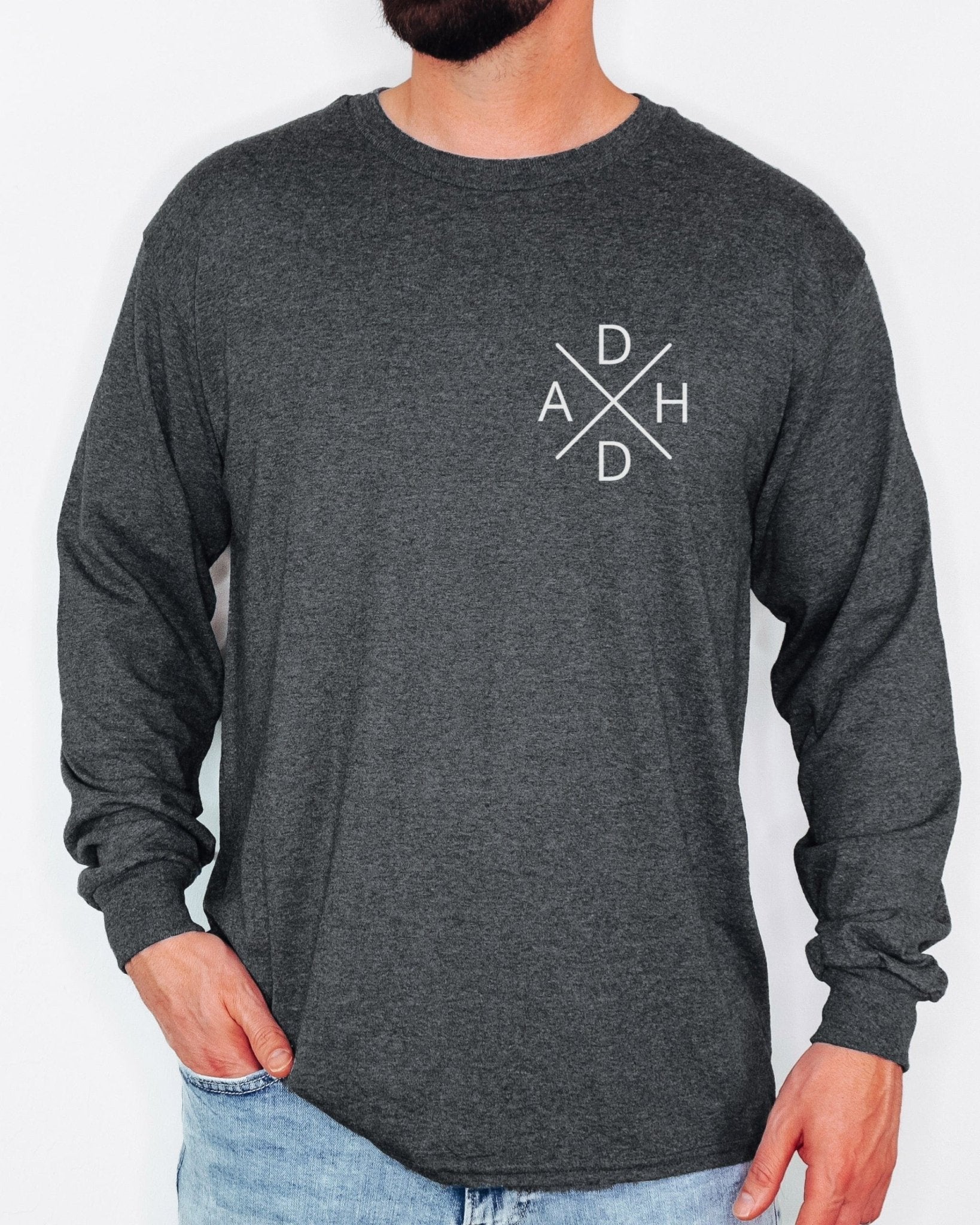 Autism Long - sleeve - ADHD Cross Long Sleeve T-Shirt - Daily Bloom