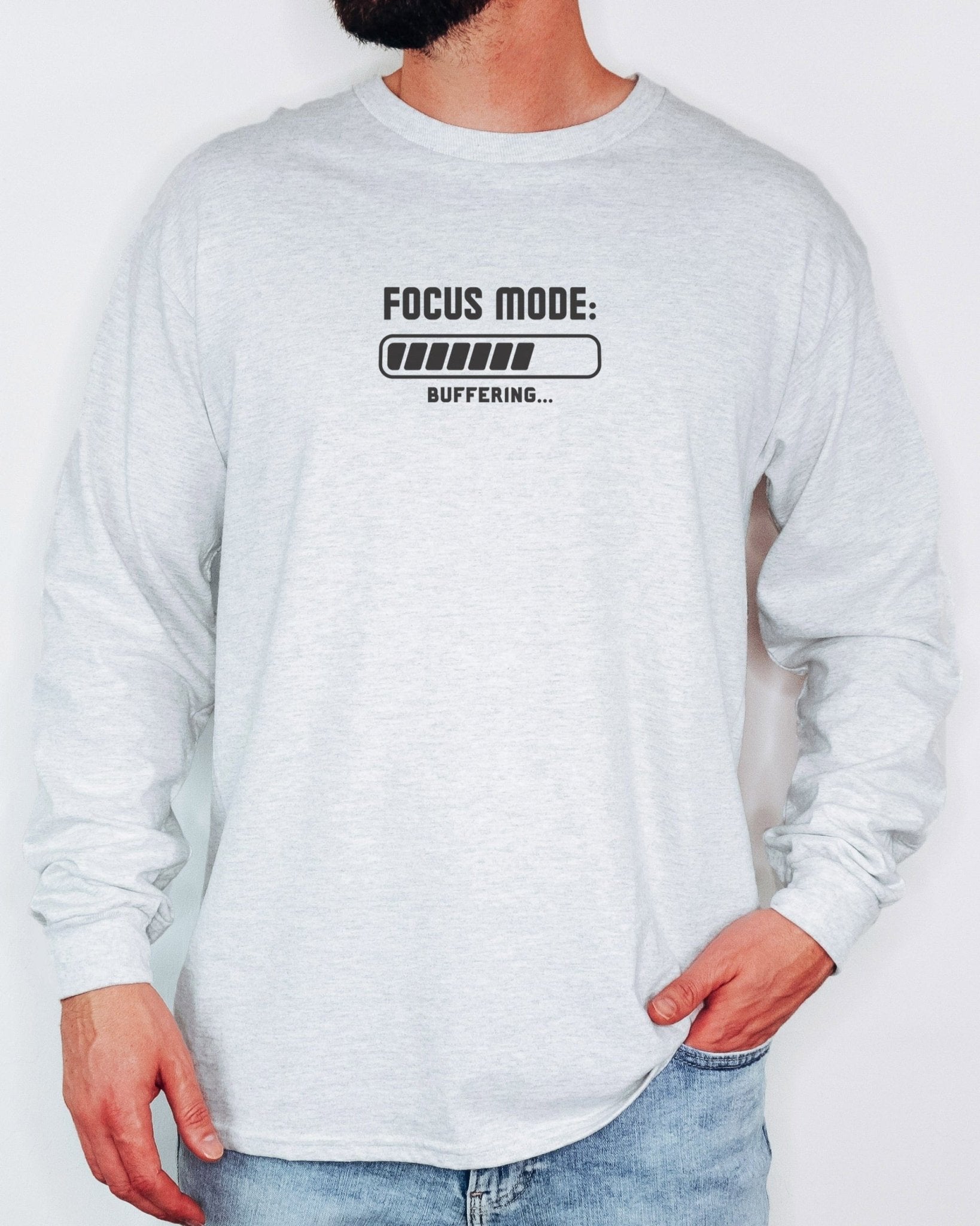 Autism Long - sleeve - ADHD Focus Mode Buffering Long Sleeve T-Shirt - Daily Bloom