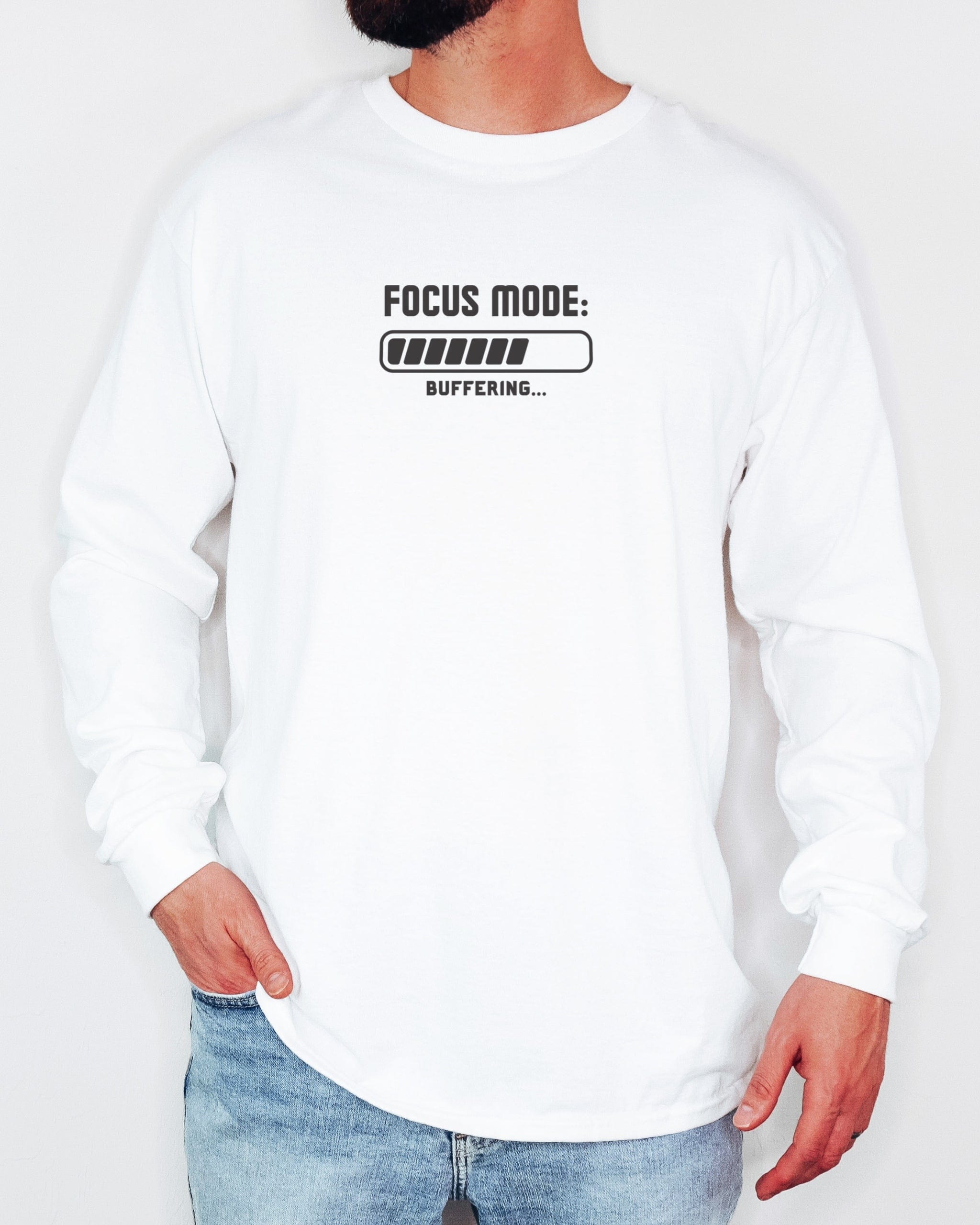 Autism Long-sleeve By Daily Bloom ADHD Focus Mode Buffering Long Sleeve T-Shirt