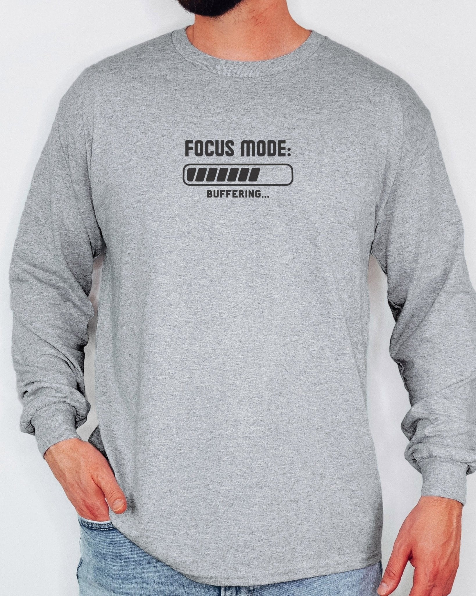 Autism Long - sleeve - ADHD Focus Mode Buffering Long Sleeve T-Shirt - Daily Bloom