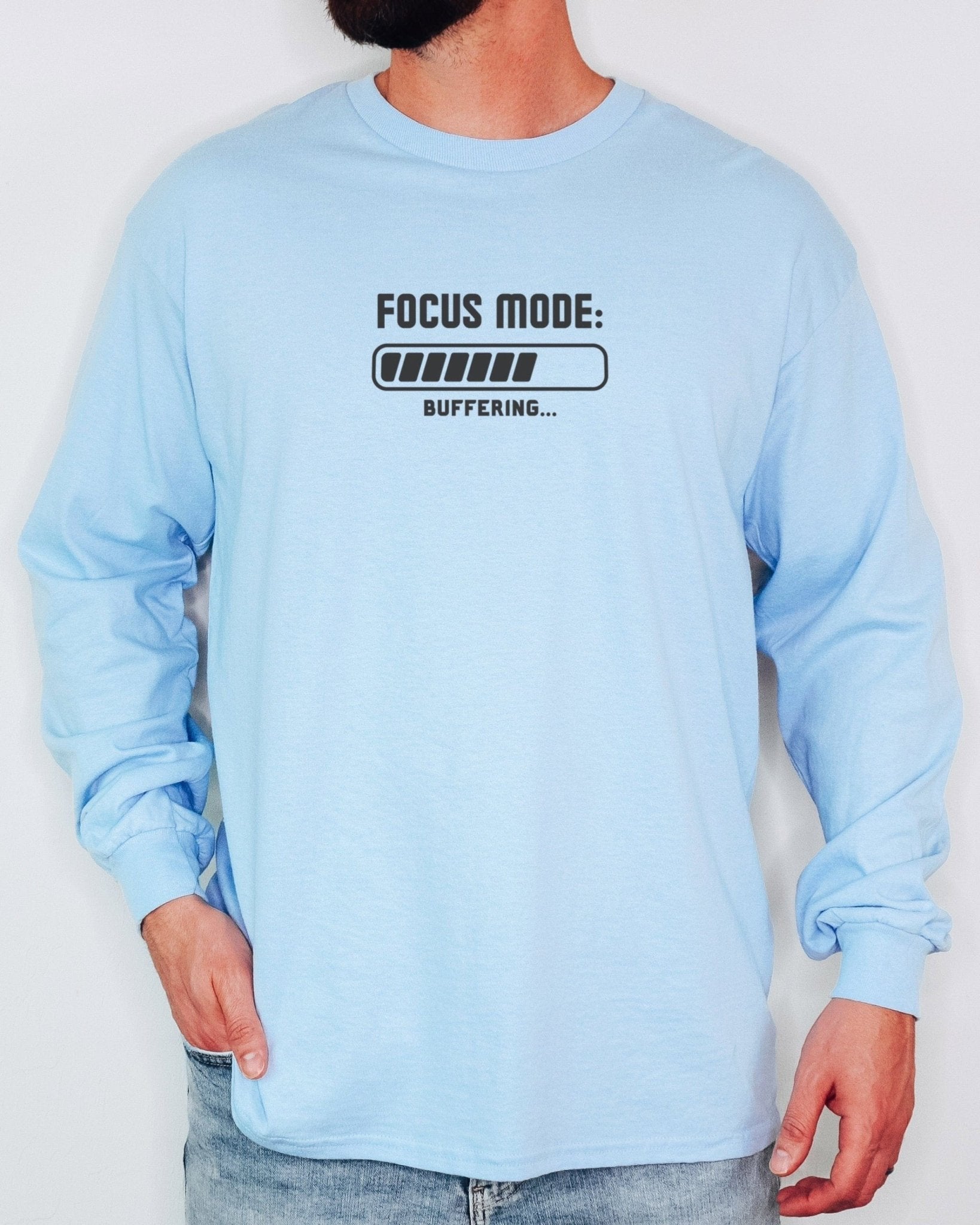 Autism Long - sleeve - ADHD Focus Mode Buffering Long Sleeve T-Shirt - Daily Bloom