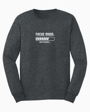 Autism Long-sleeve By Daily Bloom ADHD Focus Mode Buffering Long Sleeve T-Shirt S / Dark Heather