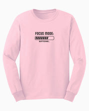 Autism Long-sleeve By Daily Bloom ADHD Focus Mode Buffering Long Sleeve T-Shirt S / Light Pink