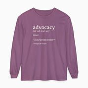 Autism Long-sleeve By Daily Bloom Advocacy Definition Comfort Colors Long Sleeve T-Shirt Berry / S