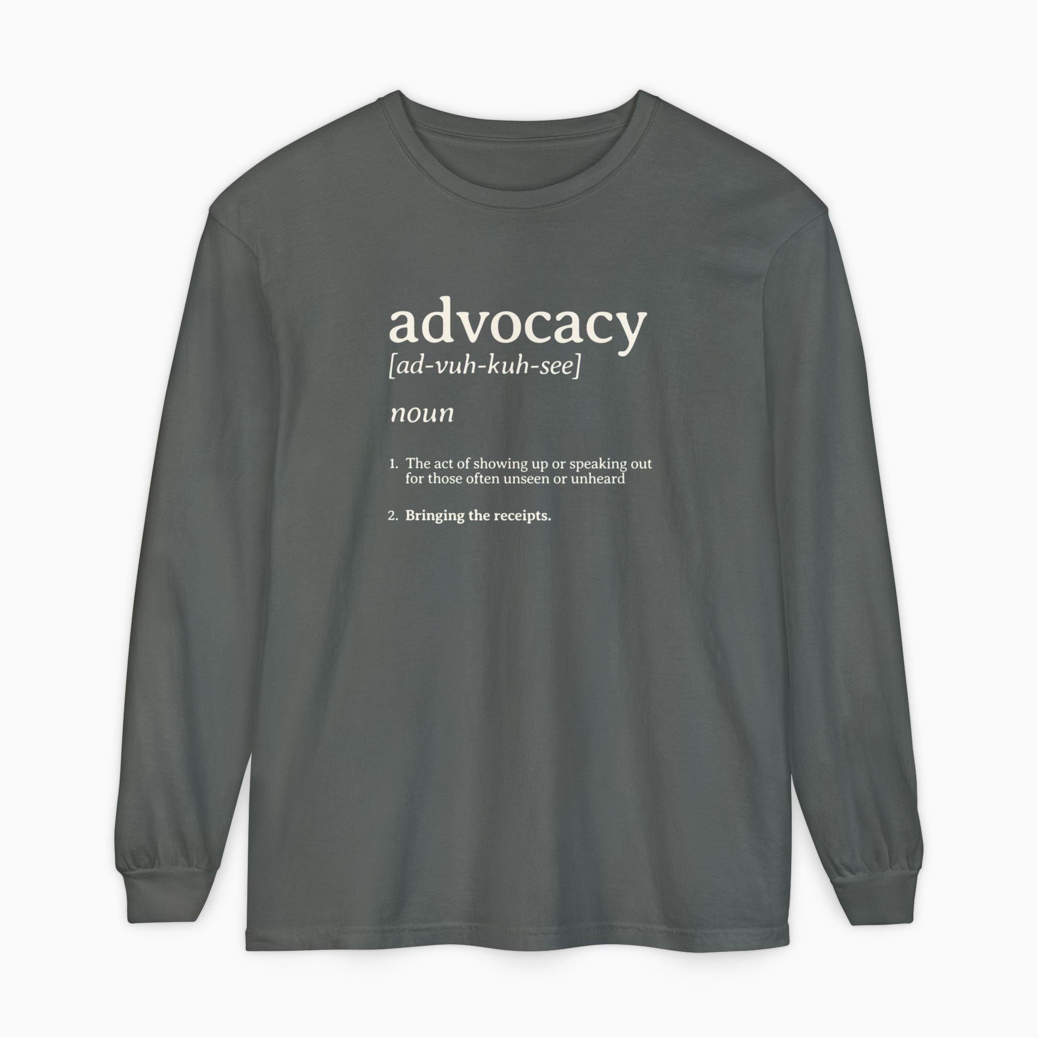 Autism Long-sleeve By Daily Bloom Advocacy Definition Comfort Colors Long Sleeve T-Shirt Pepper / S