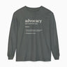 Autism Long - sleeve - Advocacy Definition Comfort Colors Long Sleeve T-Shirt - Daily Bloom