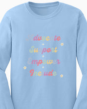 Advocate Support Empower Include Long Sleeve T-Shirt-Neurodiversity, ADHD & Autism Awareness & Acceptance Long-sleeve by Daily Bloom