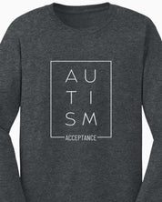 Autism Acceptance Box Long Sleeve T-Shirt-Neurodiversity, ADHD & Autism Awareness & Acceptance Long-sleeve by Daily Bloom