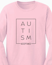 Autism Acceptance Box Long Sleeve T-Shirt-Neurodiversity, ADHD & Autism Awareness & Acceptance Long-sleeve by Daily Bloom