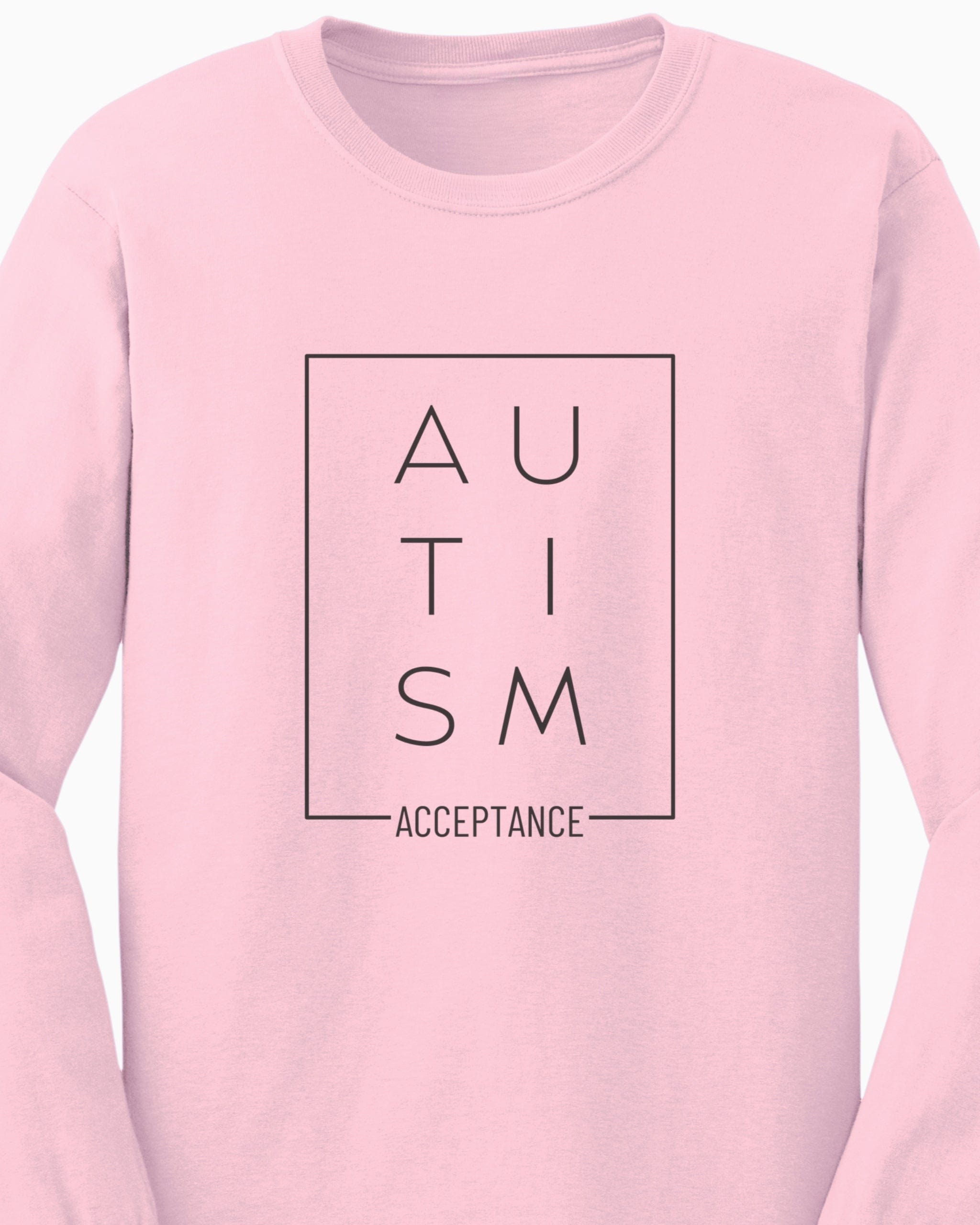 Autism Acceptance Box Long Sleeve T-Shirt-Neurodiversity, ADHD & Autism Awareness & Acceptance Long-sleeve by Daily Bloom