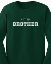 Autism Brother College Long Sleeve T-Shirt-Neurodiversity, ADHD & Autism Awareness & Acceptance Long-sleeve by Daily Bloom