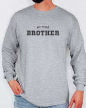 Autism Brother College Long Sleeve T-Shirt-Neurodiversity, ADHD & Autism Awareness & Acceptance Long-sleeve by Daily Bloom