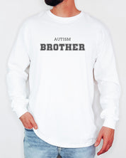 Autism Brother College Long Sleeve T-Shirt-Neurodiversity, ADHD & Autism Awareness & Acceptance Long-sleeve by Daily Bloom
