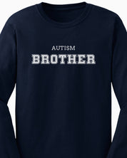 Autism Brother College Long Sleeve T-Shirt-Neurodiversity, ADHD & Autism Awareness & Acceptance Long-sleeve by Daily Bloom