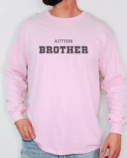 Autism Brother College Long Sleeve T-Shirt-Neurodiversity, ADHD & Autism Awareness & Acceptance Long-sleeve by Daily Bloom