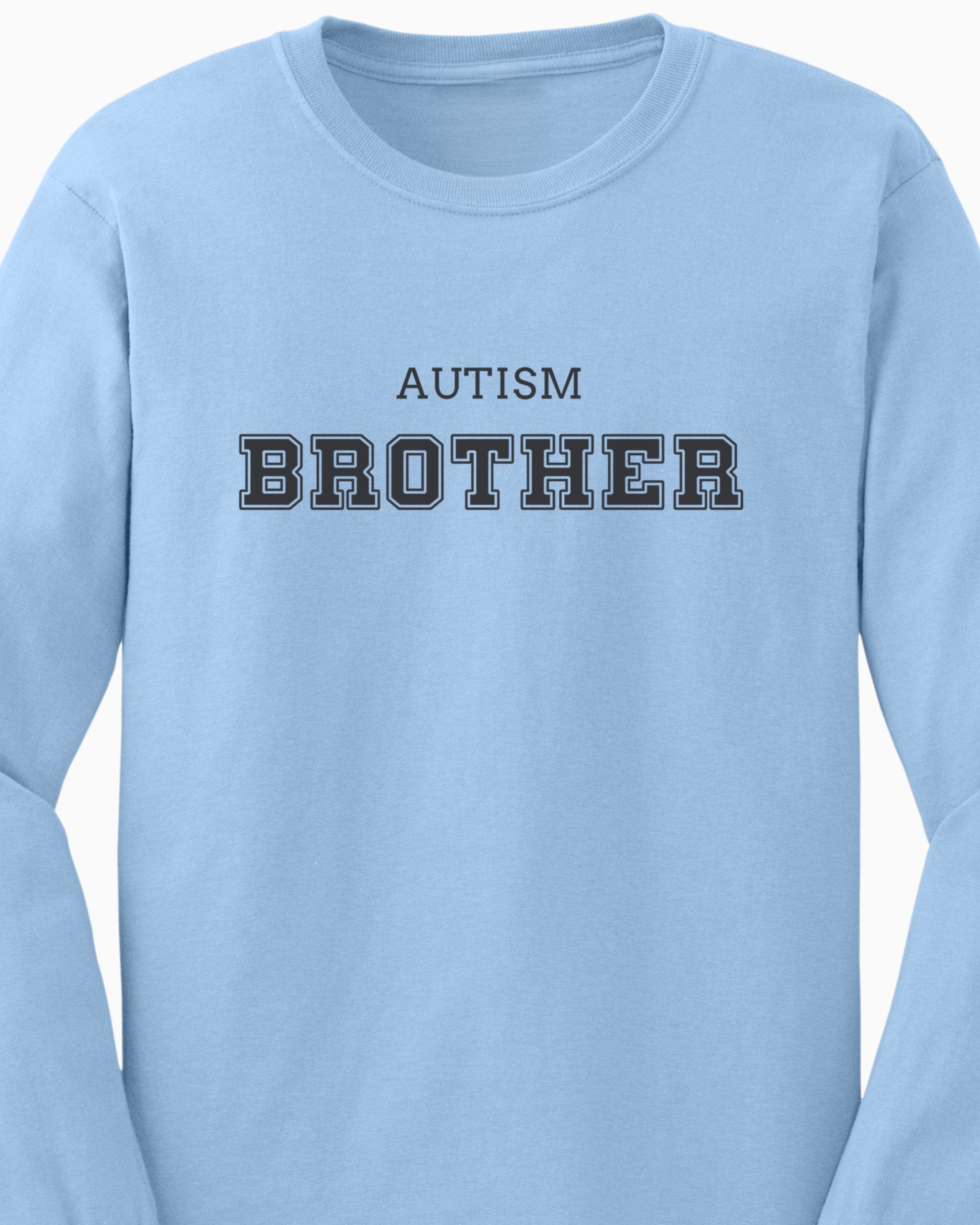 Autism Brother College Long Sleeve T-Shirt-Neurodiversity, ADHD & Autism Awareness & Acceptance Long-sleeve by Daily Bloom