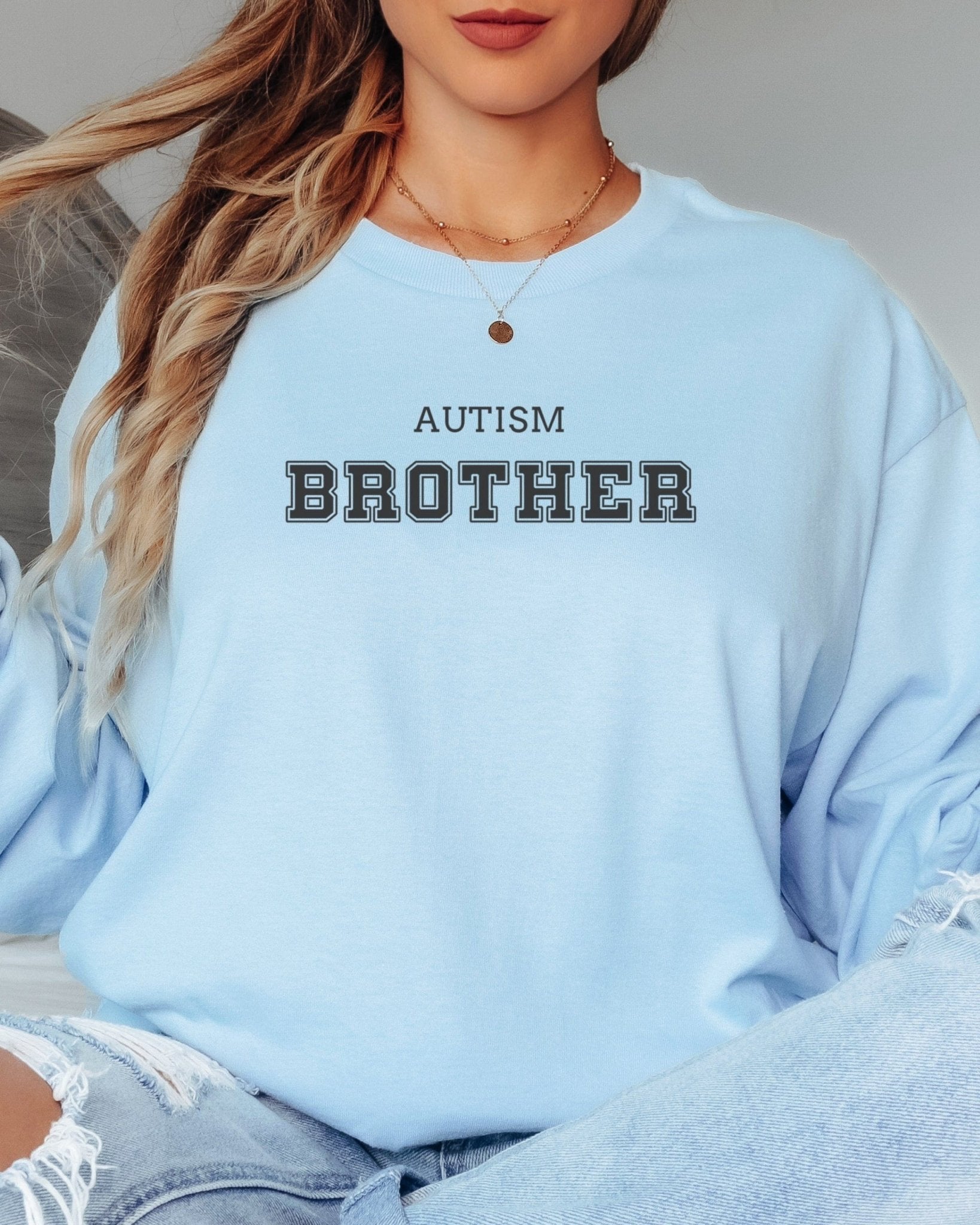 Autism Long - sleeve - Autism Brother College Long Sleeve T-Shirt - Daily Bloom