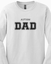 Autism Dad College Long Sleeve T-Shirt-Neurodiversity, ADHD & Autism Awareness & Acceptance Long-sleeve by Daily Bloom