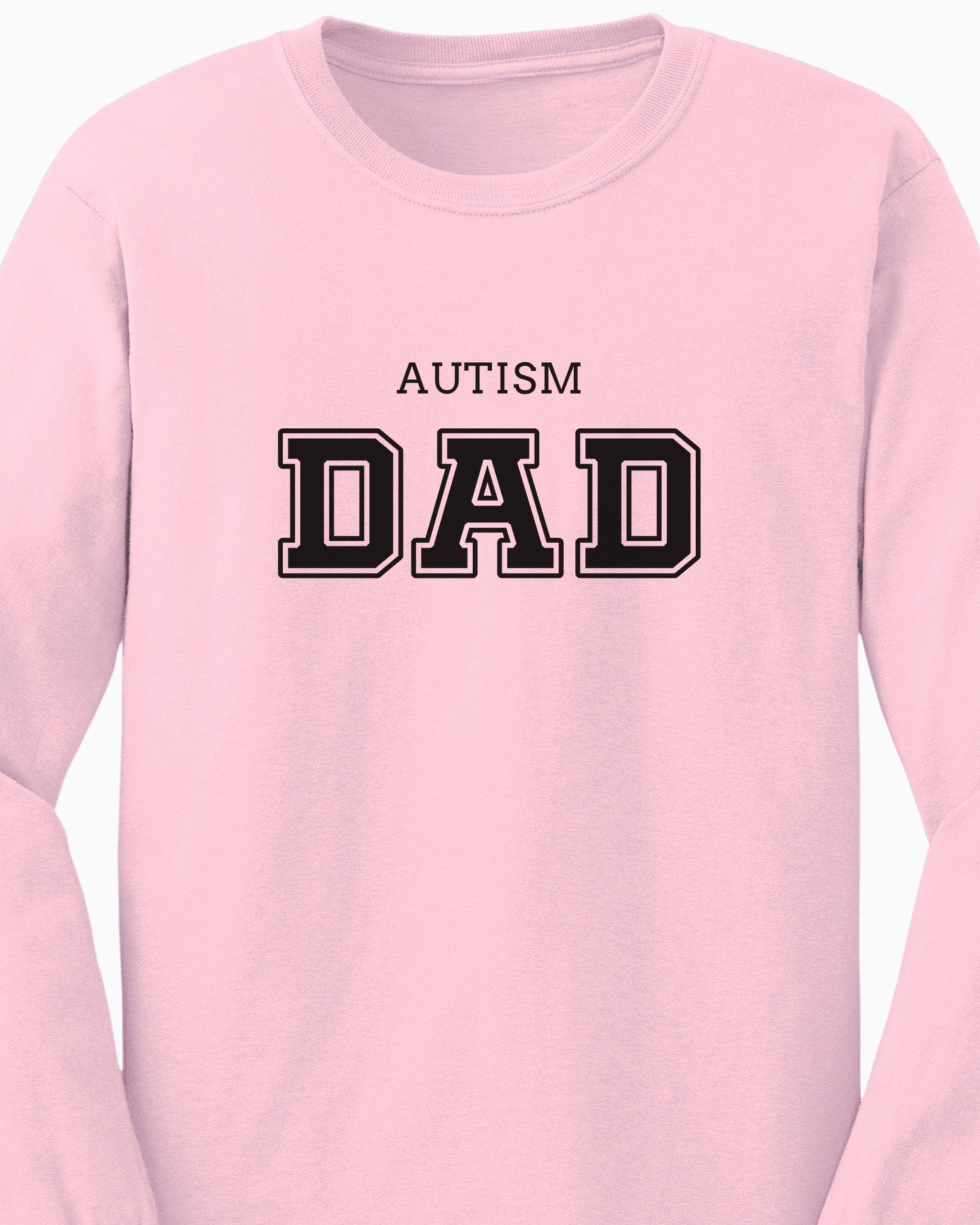 Autism Dad College Long Sleeve T-Shirt-Neurodiversity, ADHD & Autism Awareness & Acceptance Long-sleeve by Daily Bloom