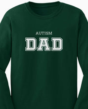 Autism Dad College Long Sleeve T-Shirt-Neurodiversity, ADHD & Autism Awareness & Acceptance Long-sleeve by Daily Bloom