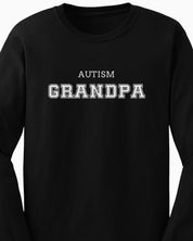Autism Grandpa College Long Sleeve T-Shirt-Neurodiversity, ADHD & Autism Awareness & Acceptance Long-sleeve by Daily Bloom