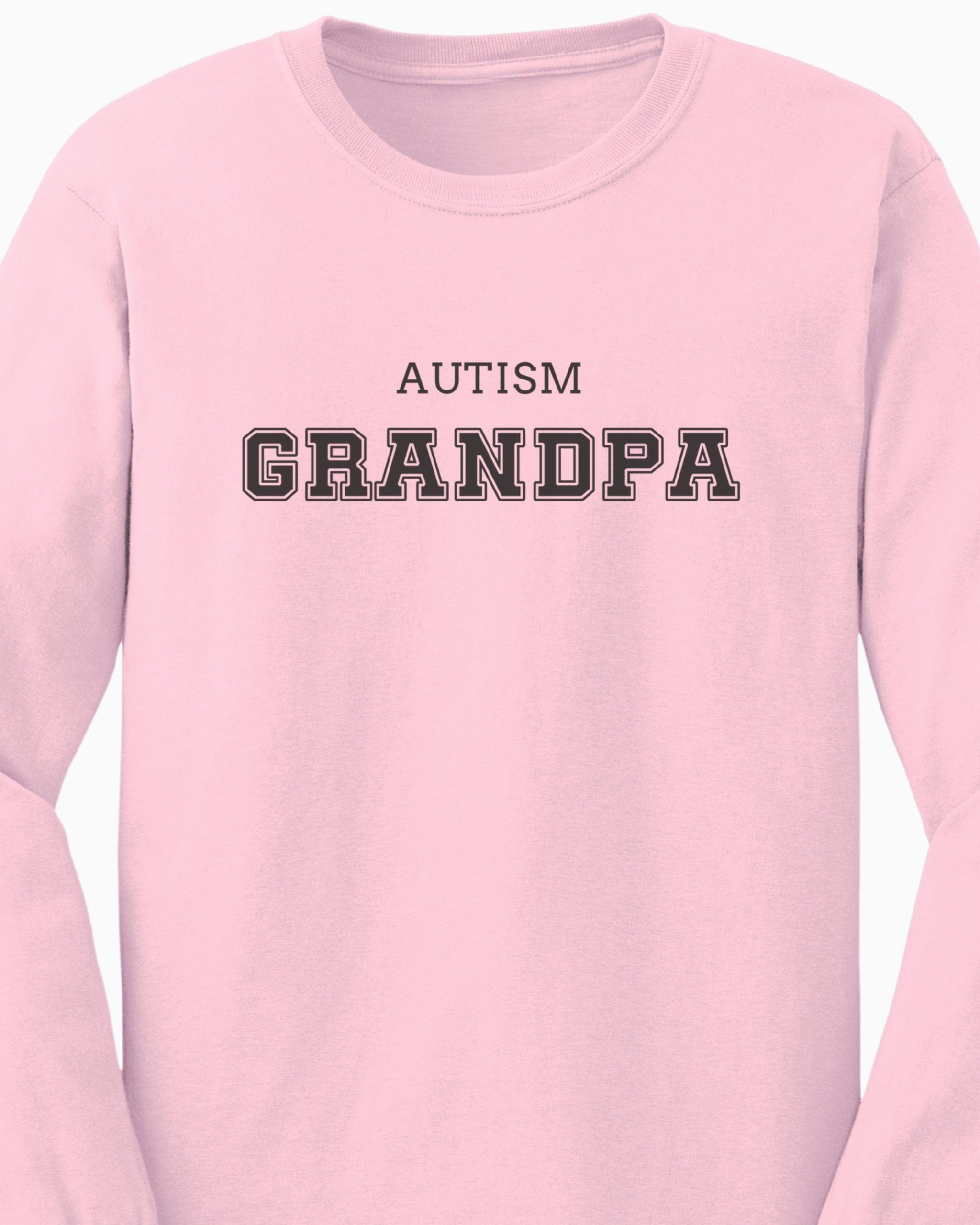 Autism Grandpa College Long Sleeve T-Shirt-Neurodiversity, ADHD & Autism Awareness & Acceptance Long-sleeve by Daily Bloom