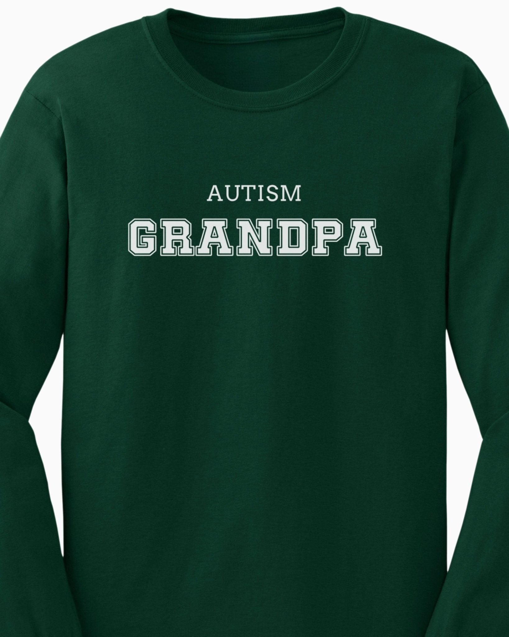 Autism Long - sleeve - Autism Grandpa College Long Sleeve T-Shirt - Daily Bloom
