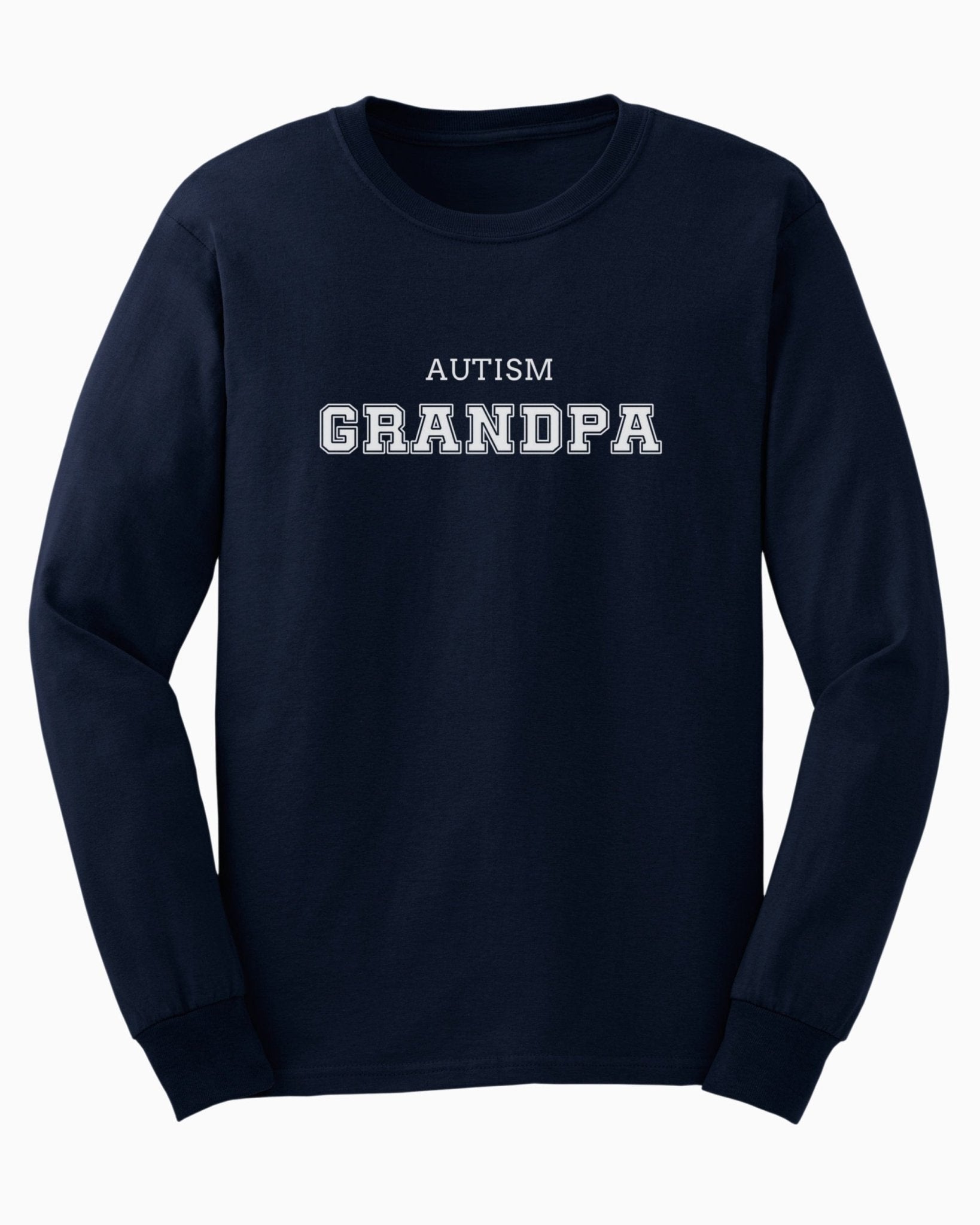 Autism Long - sleeve - Autism Grandpa College Long Sleeve T-Shirt - Daily Bloom