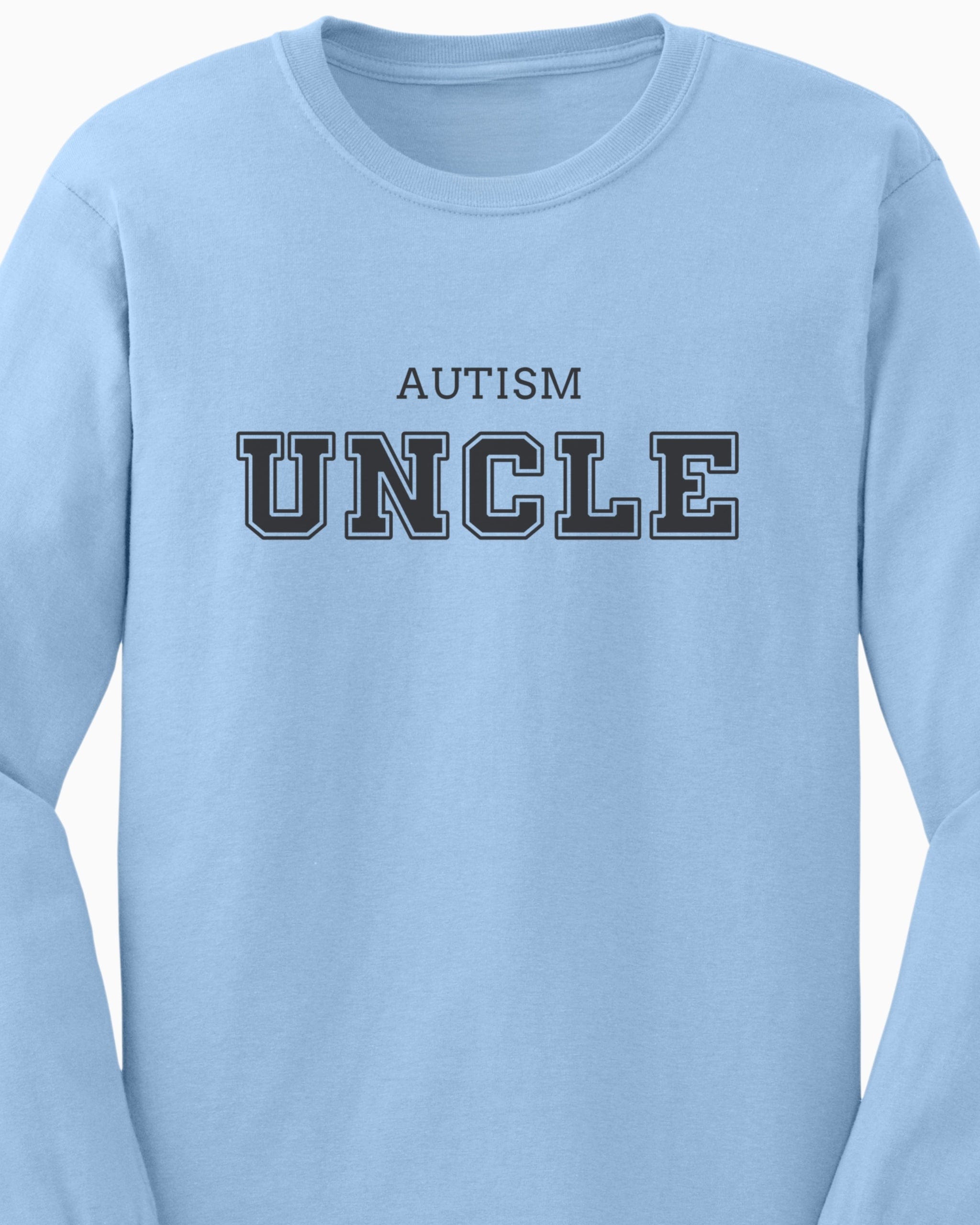 Autism Uncle College Long Sleeve T-Shirt-Neurodiversity, ADHD & Autism Awareness & Acceptance Long-sleeve by Daily Bloom