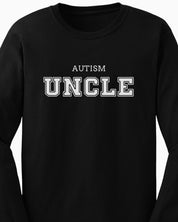 Autism Uncle College Long Sleeve T-Shirt-Neurodiversity, ADHD & Autism Awareness & Acceptance Long-sleeve by Daily Bloom