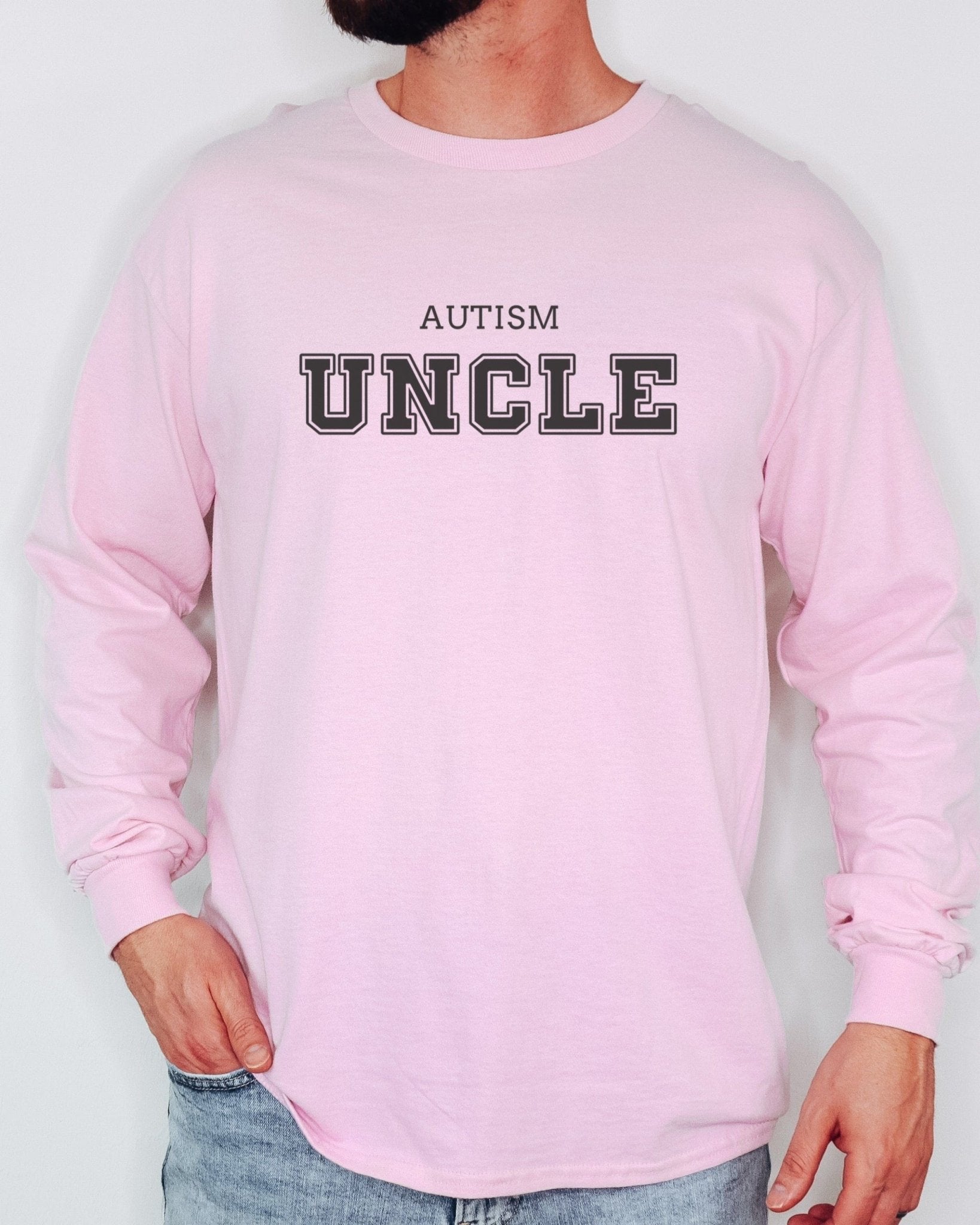 Autism Long - sleeve - Autism Uncle College Long Sleeve T-Shirt - Daily Bloom