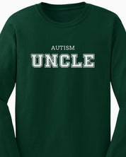 Autism Uncle College Long Sleeve T-Shirt-Neurodiversity, ADHD & Autism Awareness & Acceptance Long-sleeve by Daily Bloom