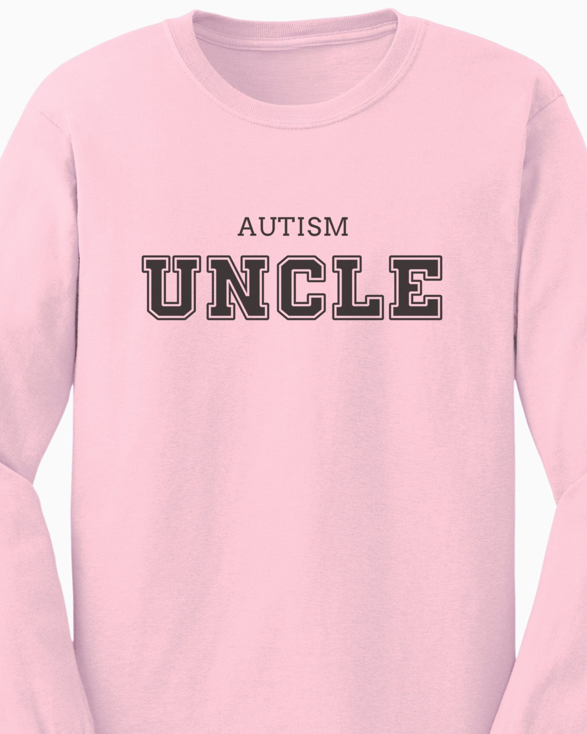 Autism Uncle College Long Sleeve T-Shirt-Neurodiversity, ADHD & Autism Awareness & Acceptance Long-sleeve by Daily Bloom