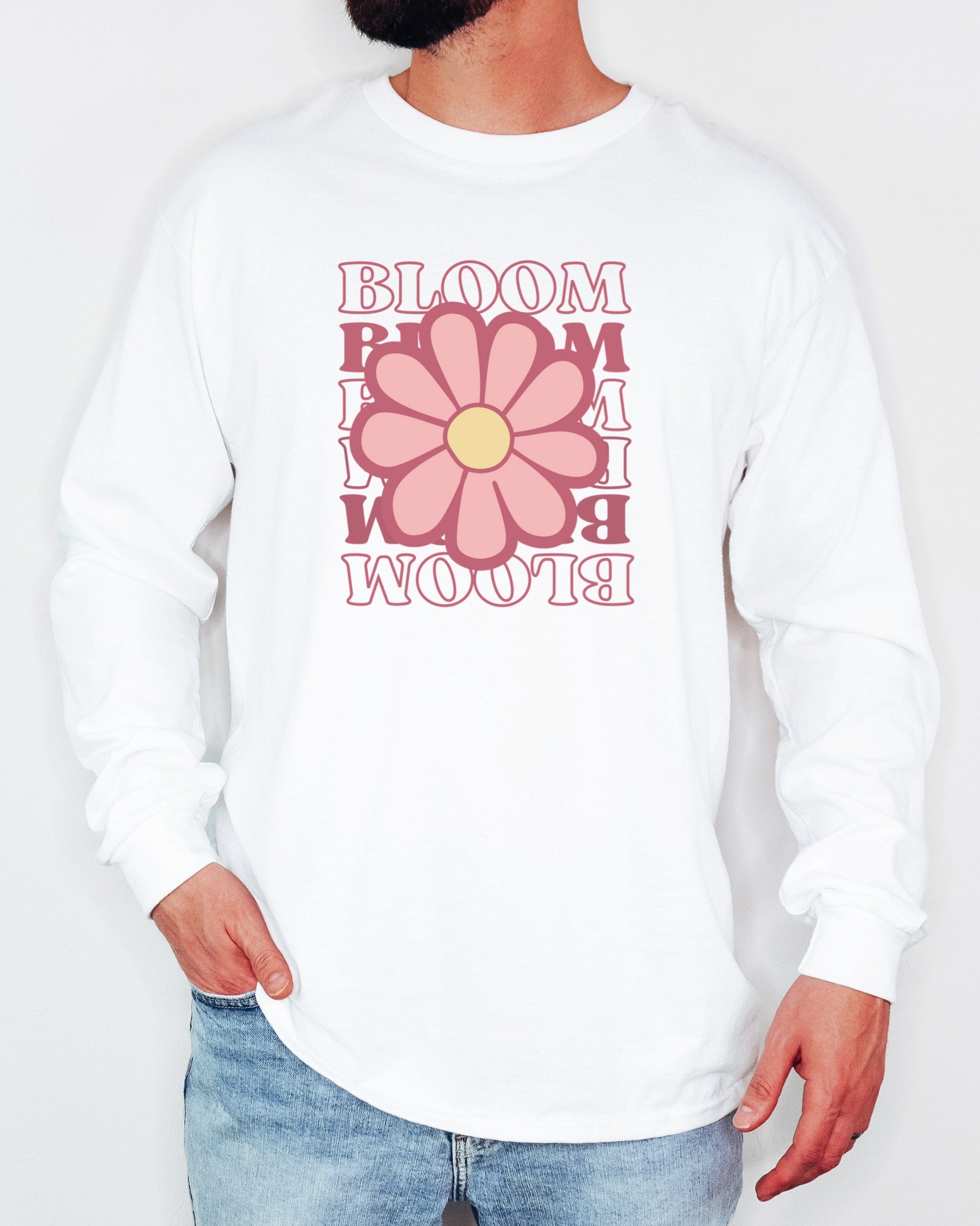 Bloom Daisy Long Sleeve T-Shirt-Neurodiversity, ADHD & Autism Awareness & Acceptance Long-sleeve by Daily Bloom