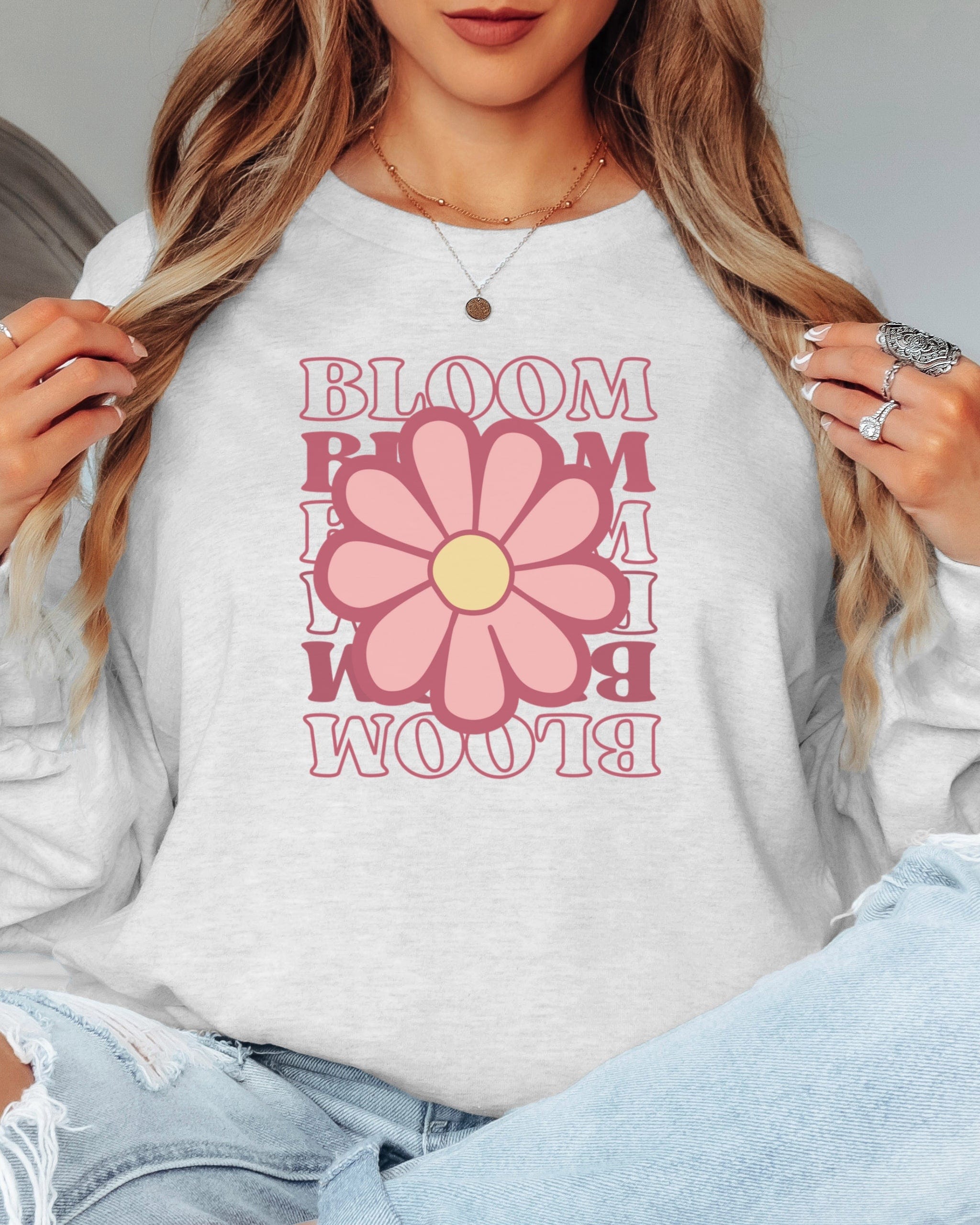 Bloom Daisy Long Sleeve T-Shirt-Neurodiversity, ADHD & Autism Awareness & Acceptance Long-sleeve by Daily Bloom