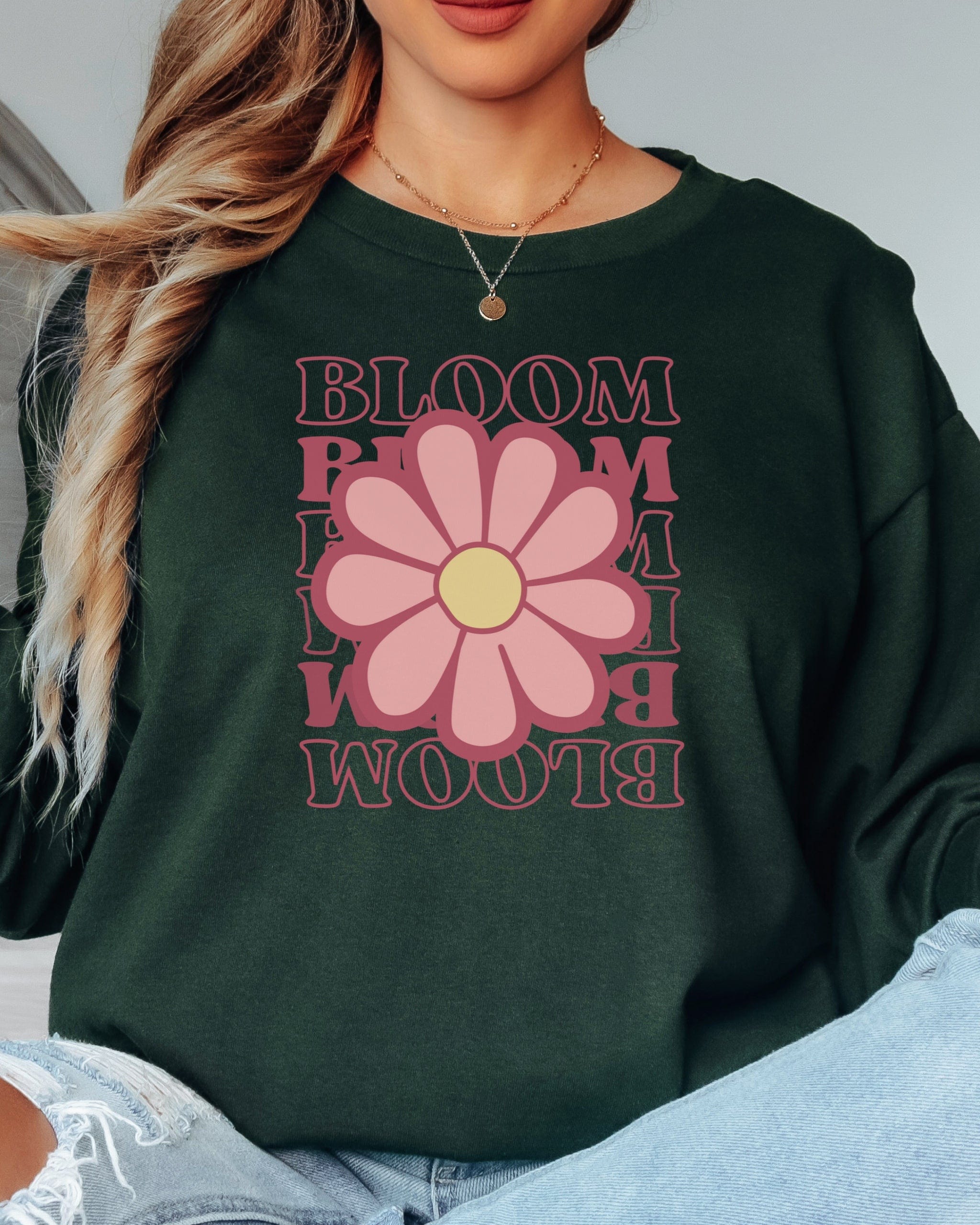 Bloom Daisy Long Sleeve T-Shirt-Neurodiversity, ADHD & Autism Awareness & Acceptance Long-sleeve by Daily Bloom