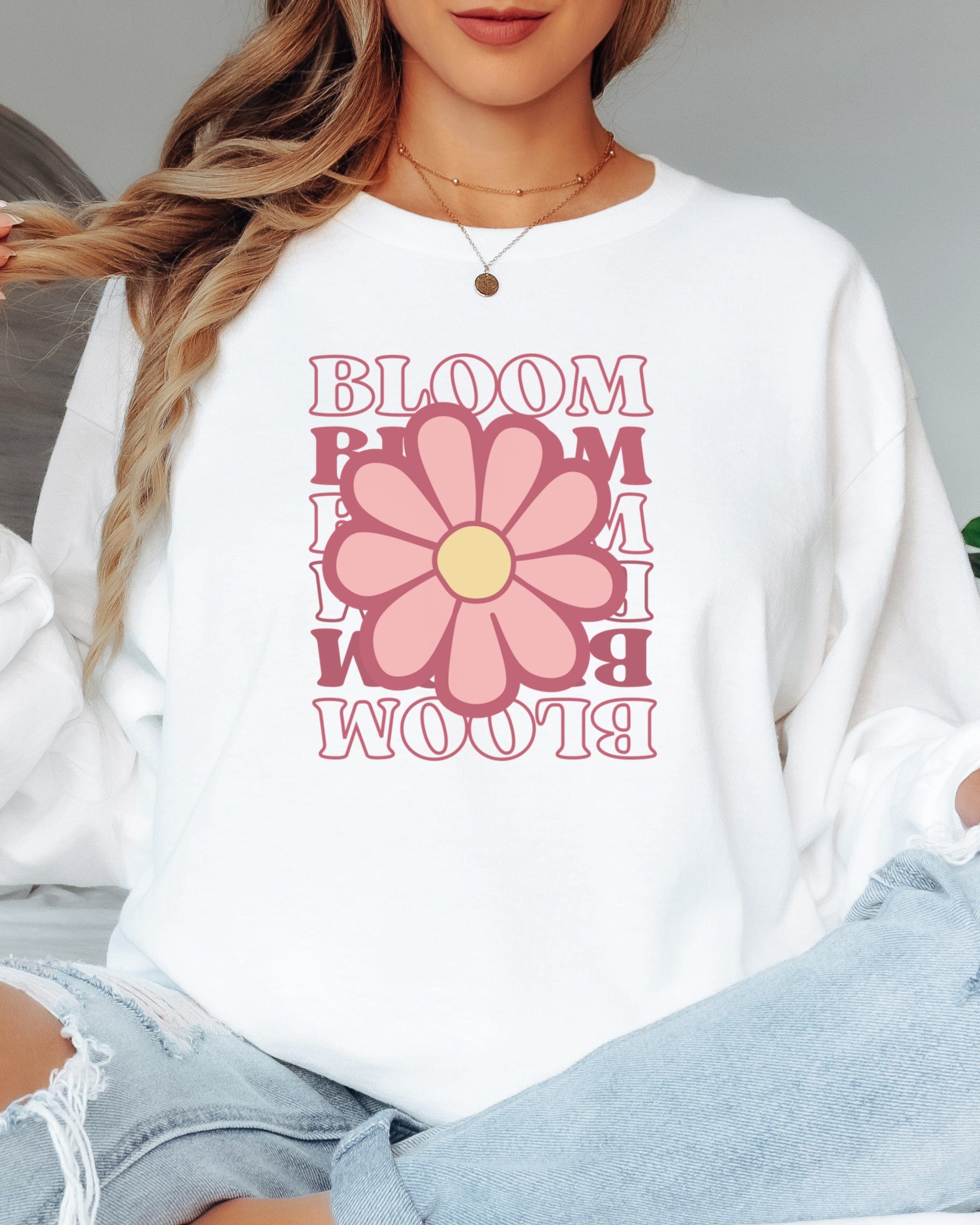 Bloom Daisy Long Sleeve T-Shirt-Neurodiversity, ADHD & Autism Awareness & Acceptance Long-sleeve by Daily Bloom