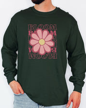 Bloom Daisy Long Sleeve T-Shirt-Neurodiversity, ADHD & Autism Awareness & Acceptance Long-sleeve by Daily Bloom