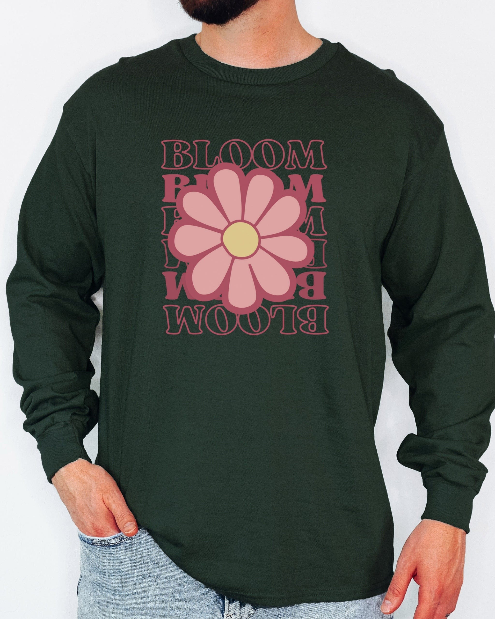 Bloom Daisy Long Sleeve T-Shirt-Neurodiversity, ADHD & Autism Awareness & Acceptance Long-sleeve by Daily Bloom