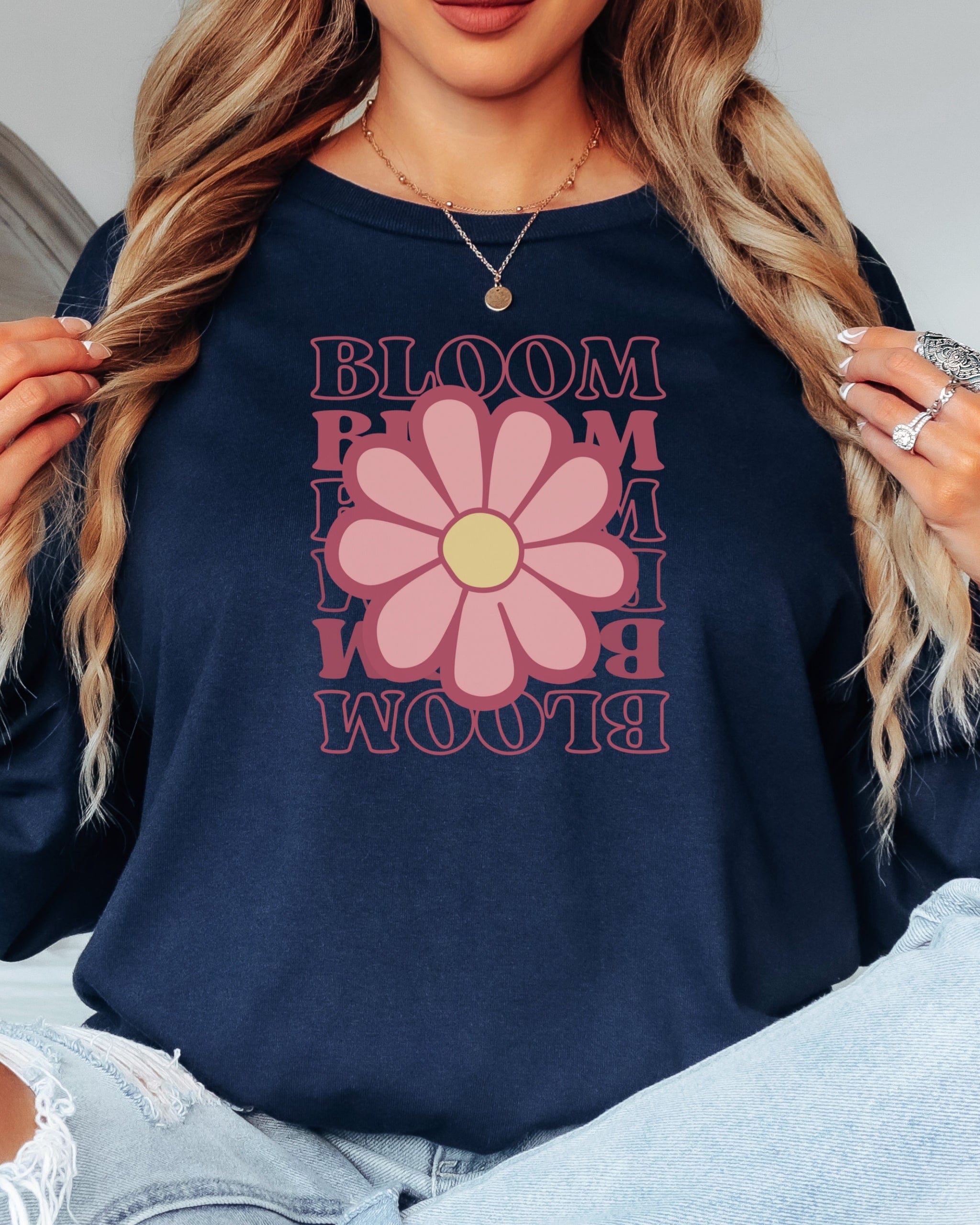 Bloom Daisy Long Sleeve T-Shirt-Neurodiversity, ADHD & Autism Awareness & Acceptance Long-sleeve by Daily Bloom