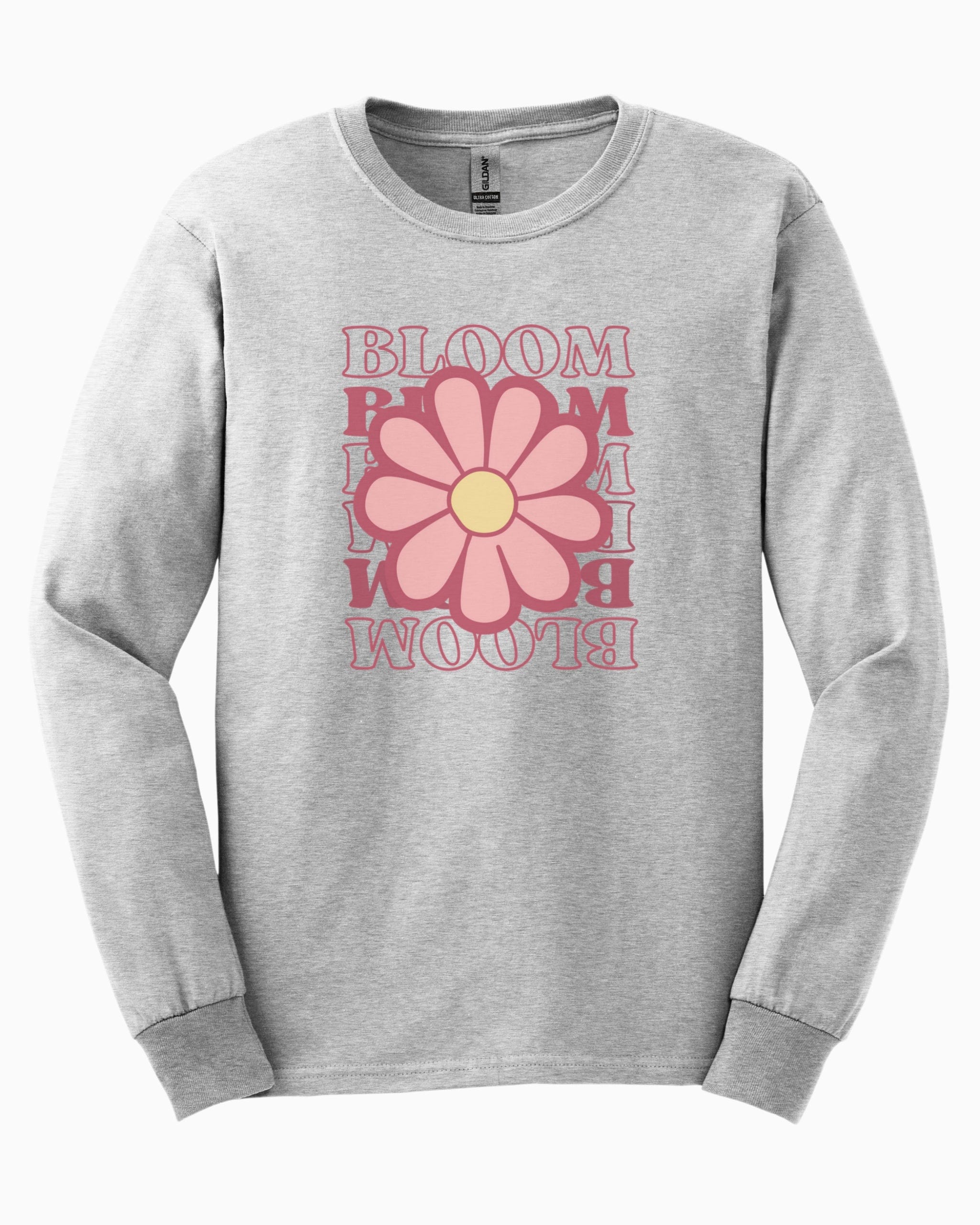 Bloom Daisy Long Sleeve T-Shirt-Ash-Neurodiversity, ADHD & Autism Awareness & Acceptance Long-sleeve by Daily Bloom