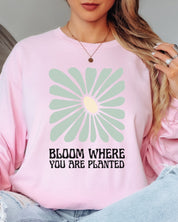 Bloom Where You Are Planted Long Sleeve T-Shirt-Neurodiversity, ADHD & Autism Awareness & Acceptance Long-sleeve by Daily Bloom