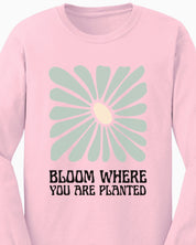 Bloom Where You Are Planted Long Sleeve T-Shirt-Neurodiversity, ADHD & Autism Awareness & Acceptance Long-sleeve by Daily Bloom